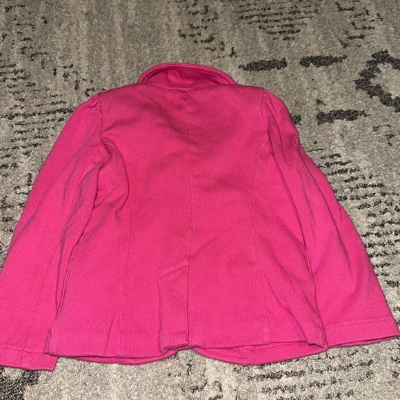 Ralph Lauren Girls Cotton Blend Blazer Pink Green Embroidered size 3t - Picture 4 of 4